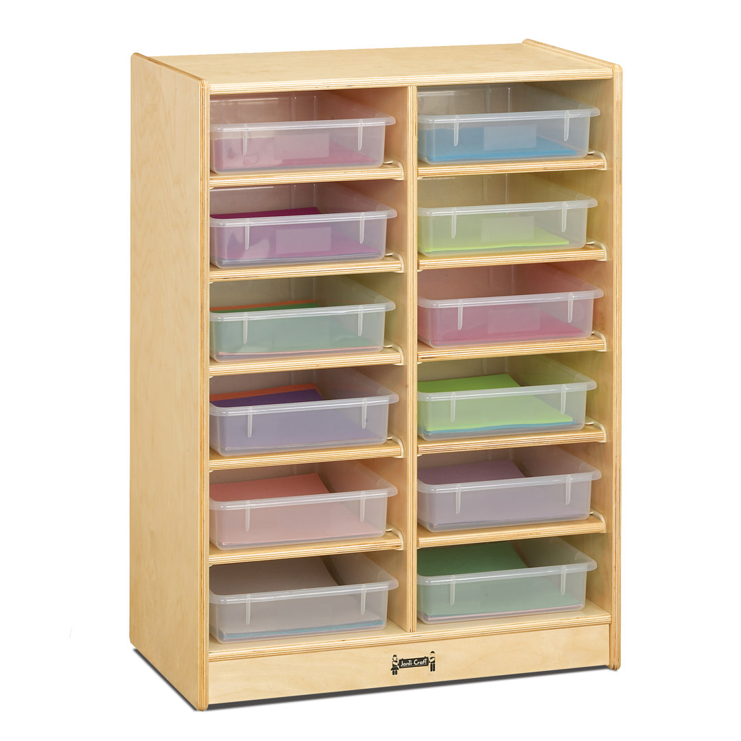 Jonti-Craft® 12 Paper-Tray Mobile Storage Jonti-Craft Bin