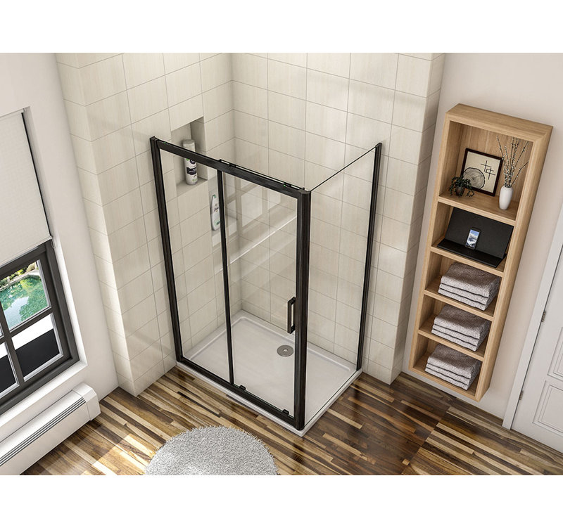 Anajah Sliding Rectangle Shower Enclosure  1950 x 1200 mm