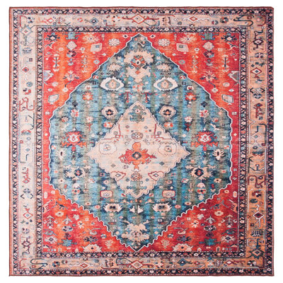 Tapis oriental beige / bleu Sonia