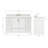 55'' Single Bathroom Vanity with Carrara Marble Top-93359353