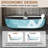 Hudson 67" x 30" Solid Surface Stone Soaking Bathtub with Pollow