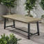 Table d'extérieur de style industriel moderne - bois, gris + noir gris salle à manger