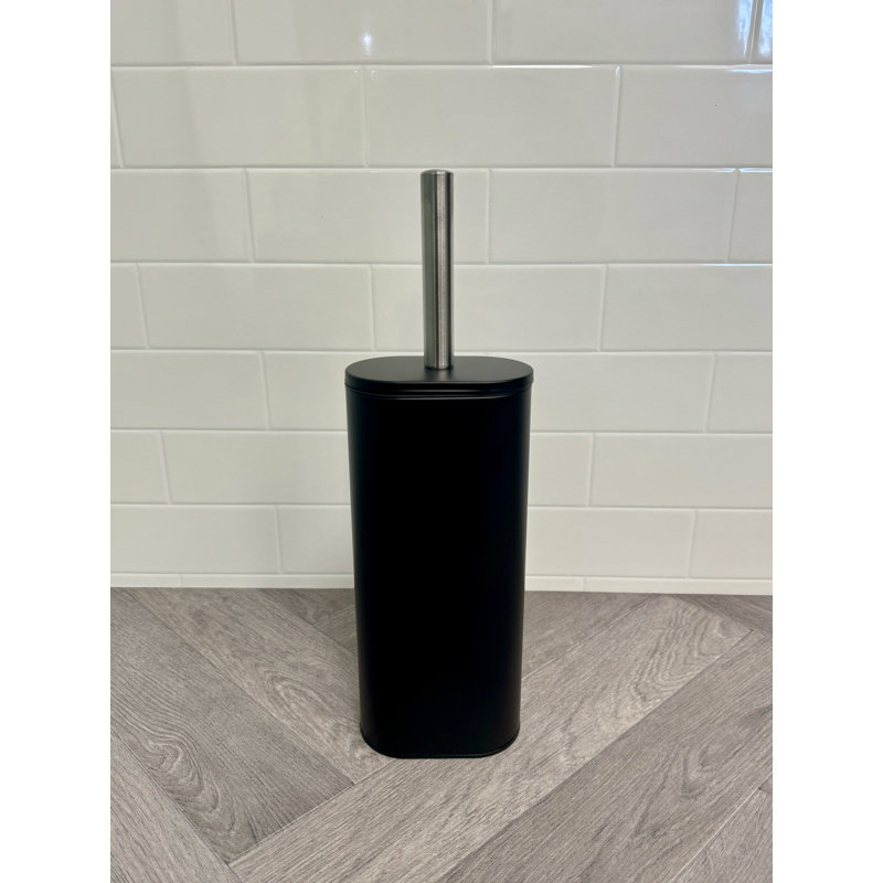 Ladue Toilet Brush & Holder, Black