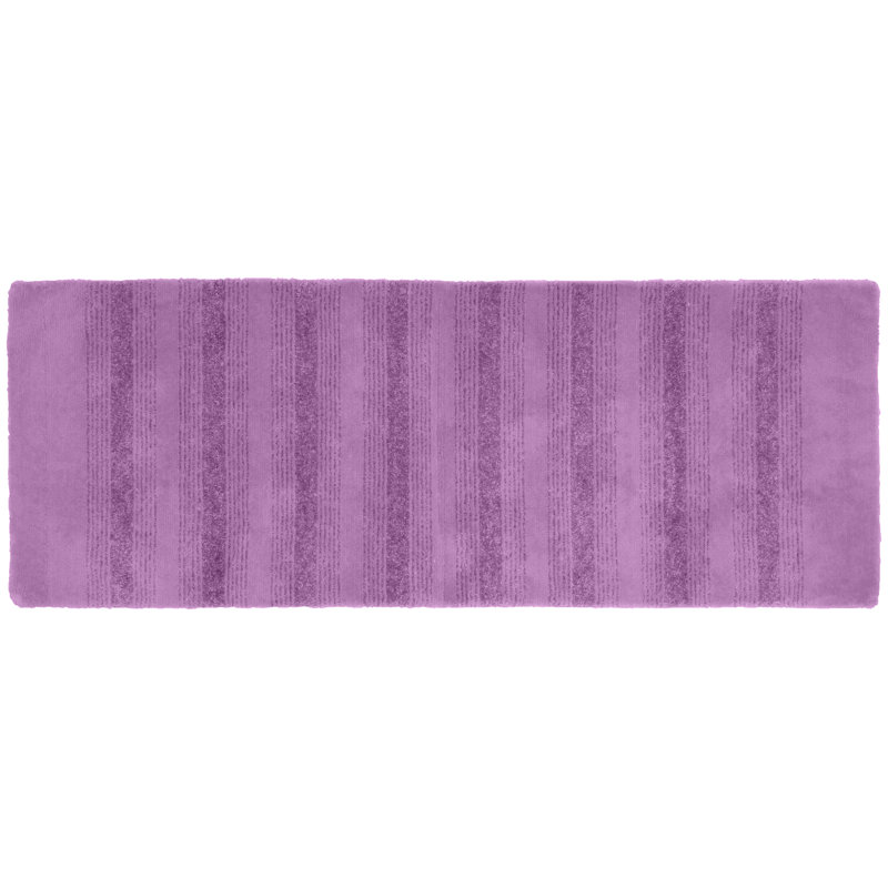 Nylon Bathroom Mat with Non-Slip Appliance Niala, Tapis de couloir 1 pi 10 po x 5 pi, Mauve