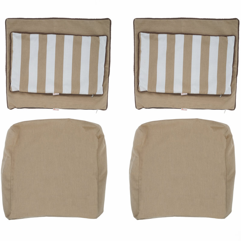 Castelli Outdoor Sunbrella Cushion Cover, Brown Sunbrella®