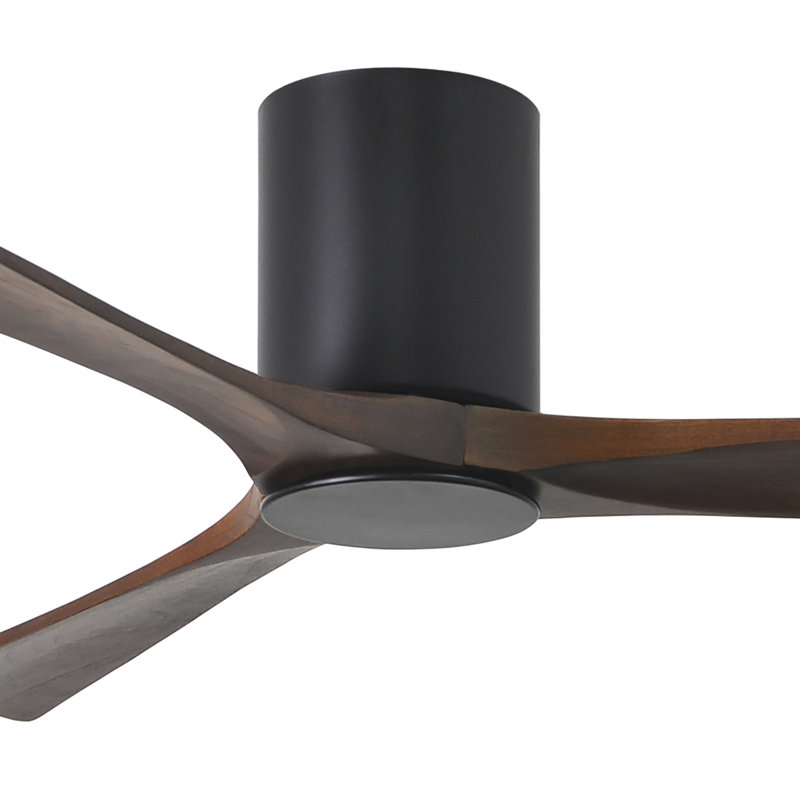 Irene LED Ceiling Fan, 60", Walnut, Matte Black