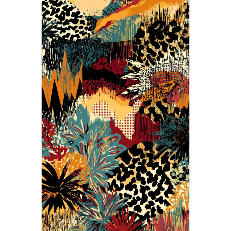 Eclectic Wallpaper Vibrant Dynamic Wall Double Roll