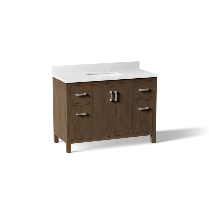 Meuble-lavabo avec lavabo et comptoir en quartz Kresla