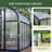 Pacific 8.5ft Wide Outdoor Metal Polycarbonate Greenhouse-124945302