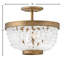 Dune 4 -Light 16" Semi Flush Mount