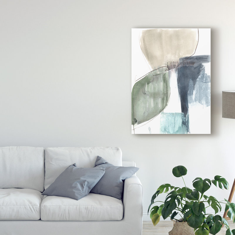 « verdoyant dividement i », peinture sur toile tendue, H 47 po x l 35 po x P 2 po