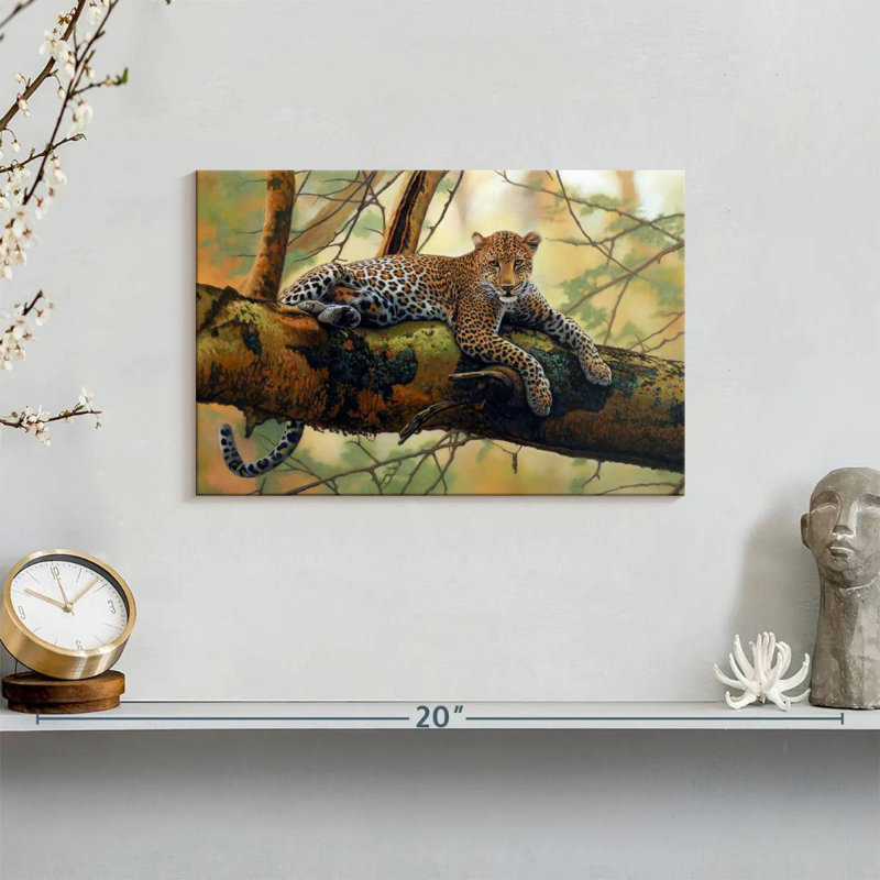 Brampt African Leopard, 8" H x 12" W