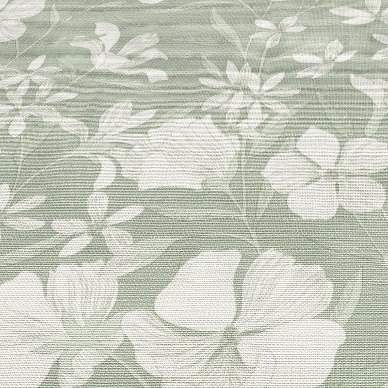 Papier peint floral, Green