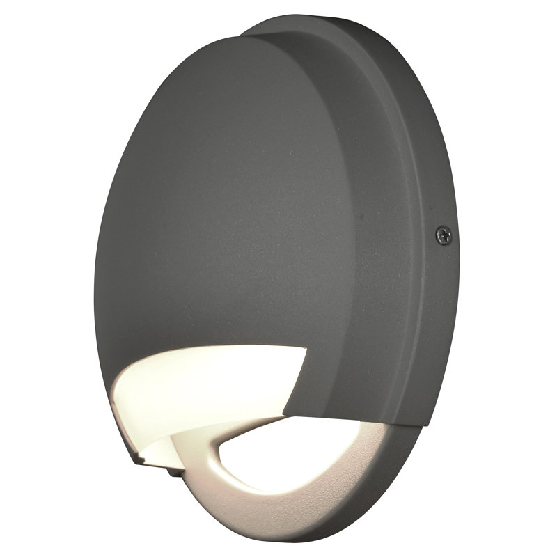 Avante - LED Outdoor Wall Light - Opal Glass Shade, Satin