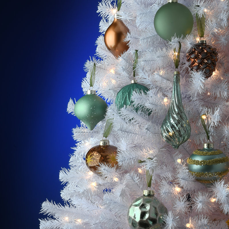 Ensemble de 20 ornements d'arbre de Noël, collection Alpine