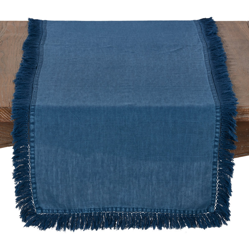 Chemin de table Trêves, Bleu
