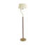 Lampe sur pied en fer, tissu et PVC de style rétro
