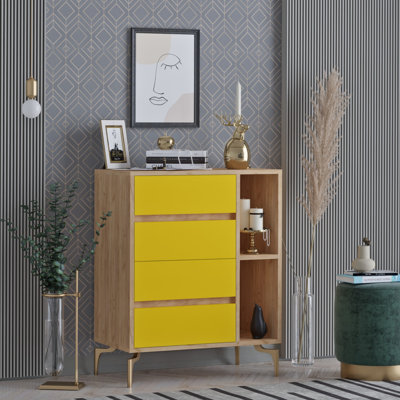 Commode décorative 4 tiroirs