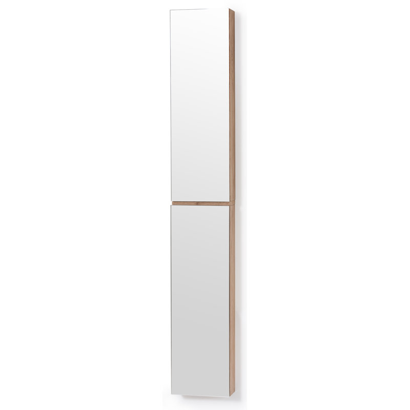 Mendocino Solid Wood Bathroom Cabinet, Natural Oak