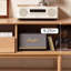 Log style design sense solid wood TV cabinet-106540954