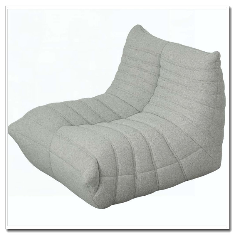 Fauteuil à billes, Polyester gris clair