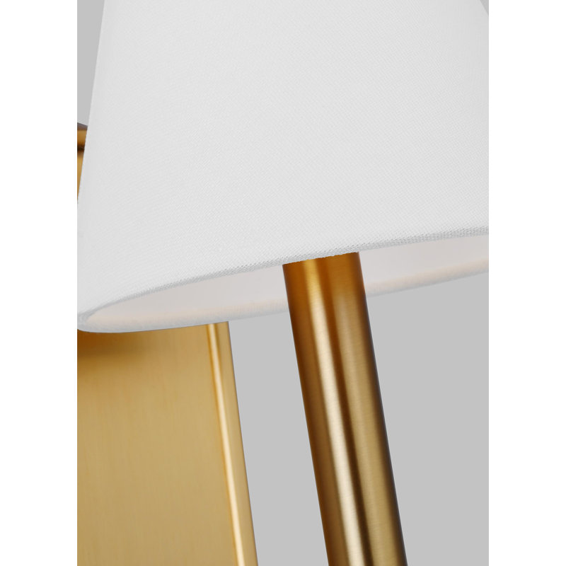 Paisley 1 - Light Armed Sconce, Burnished Brass