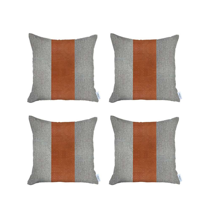 (Set of four) Throw Pillow Covers, White