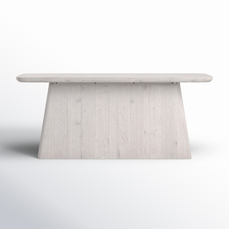 72'' W Console Table, White Wash