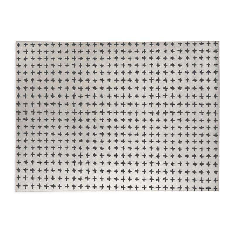 Check Ivory Charcoal Indoor Doormat, Ivoire ivoire, L 24 po x L 36 po
