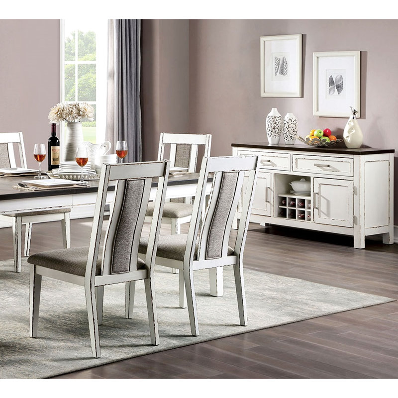 2 chaises de salle à manger rustiques, structure en bois massif, tissu gris chaud, sièges de chaise de style moderne (2), bois, revêtement en tissu, sièges d'ambiance