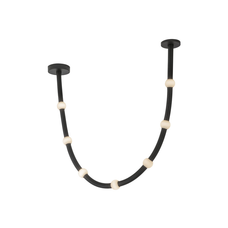 Luminaire suspendu Corda, 78,75 po de largeur, 32 W, 7 lumières