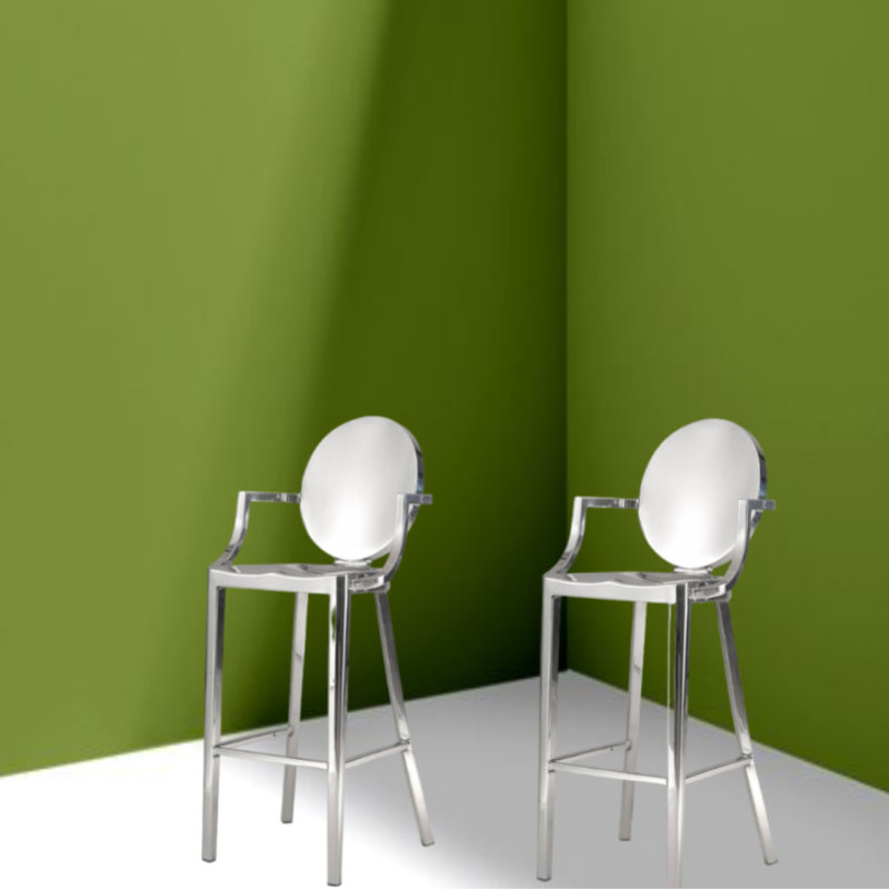 Counter Stool with Metal Frame