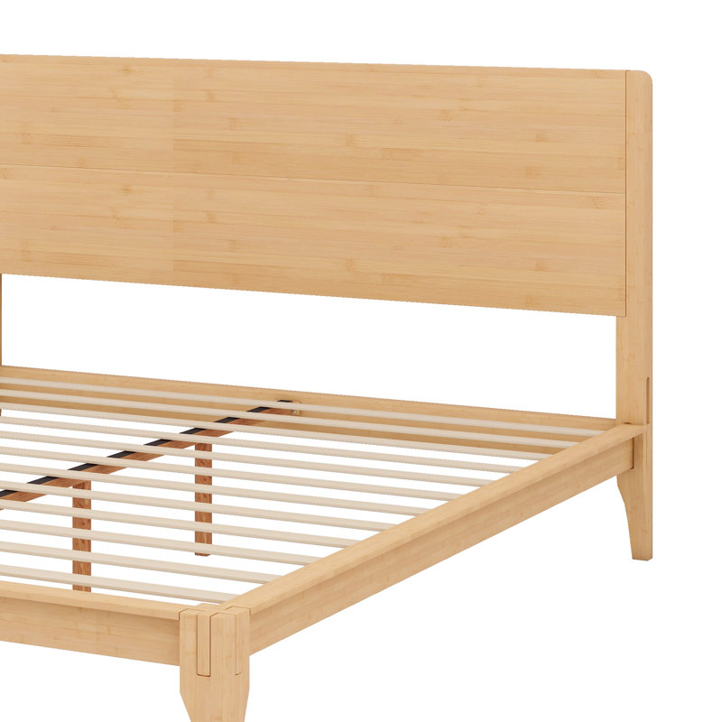 Lit plateforme Bamboo Wood, Naturel