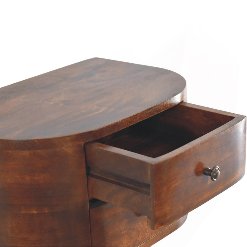 Table de chevet flottante 2 tiroirs Lunar