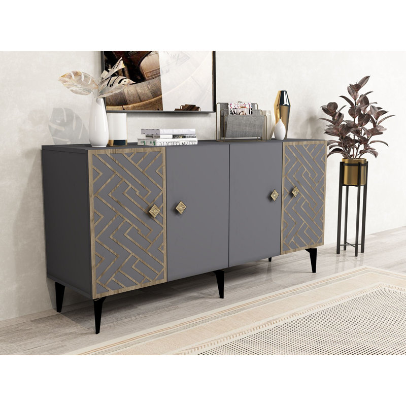 Olivia 150cm Console Table, Grey