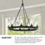Lustre d'extérieur 12 lumières à DEL 12 lumières Sawyer - DEL incluses-52601813