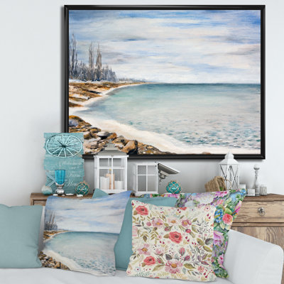 La mer est recouverte de glace - peinture sur toile