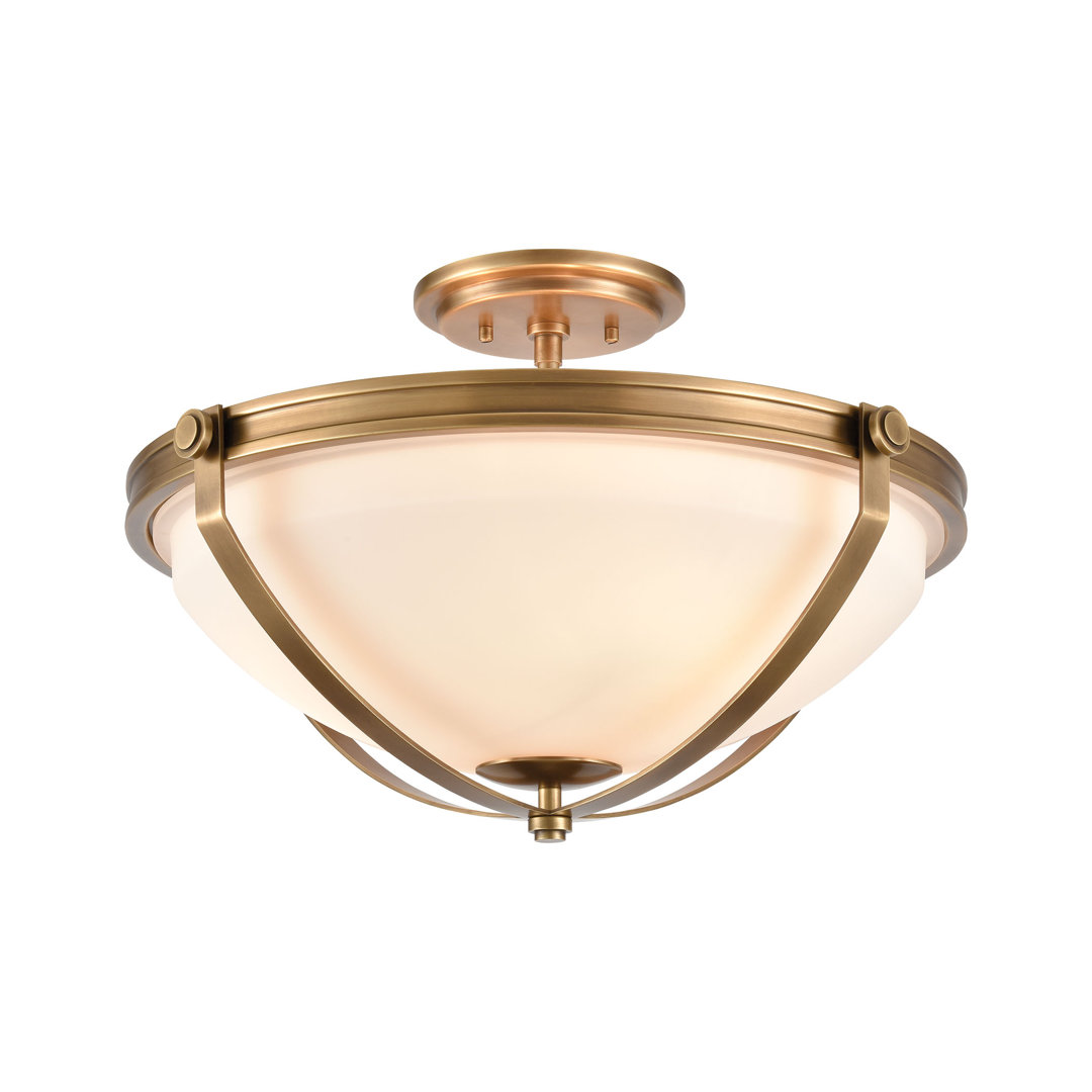 Ercwkff Glass Semi Flush Mount