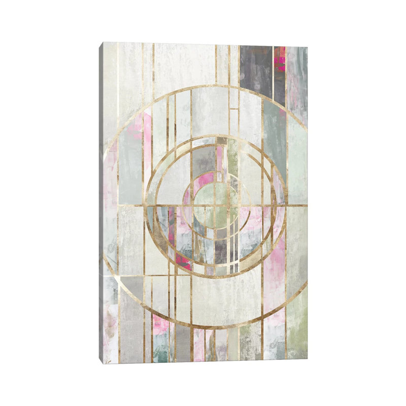 Blush Deco I - Wrapped Canvas Print, 20.32 cm H x 30.48 cm W