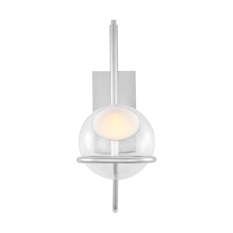 Crosby 1 - Light LED Armed Sconce, Polished Nickel