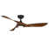 54" Swirl 3 - Blade Outdoor LED Smart Propeller Ceiling Fan with Remote Control and Light Kit Included