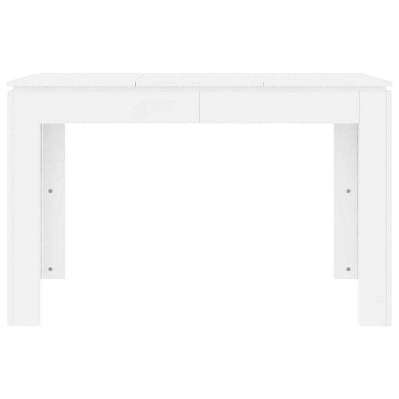 Aatos Dining Table, 76cm H x 120cm W x 60cm D, White, White