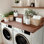 Kaboon 2-Tier Washer Dryer Countertop 58" W X 28" D X 12" H, Laundry Shelf Organizer
