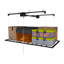 Support de rangement de garage noir de 3 pi x 6 pi, système de fixation au plafond avec système à manivelle pour plafonds de 10 à 12 pi, fabrication entièrement en acier d'une capacité de 370 lb-399929338