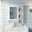 3-In-1 Bathroom Mirror Cabinet, 24-Inch Wall Mounted Medicine Cabinet With Adjustable Shelf & Tower Bar, High-Definition Mirror With Storage For Bathroom Vanity-313247492