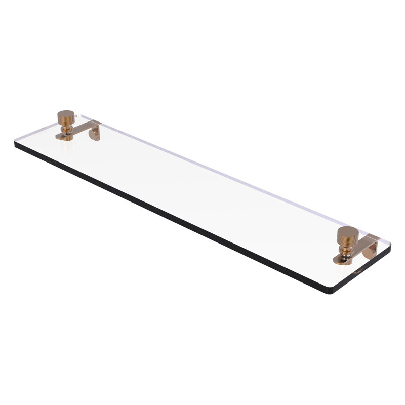 Ballenas Bracket Shelf, Brushed Bronze, 5" H x 16" L x 5" D