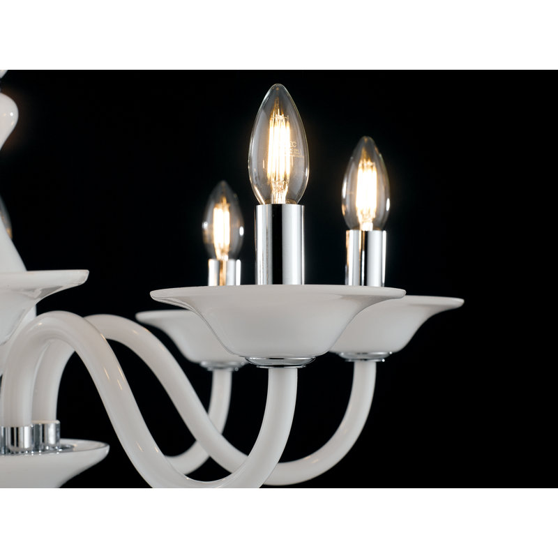 Ferrante 6 - Light Candle Style Chandelier