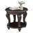 22'' Two Tone Round End Table,Solid Wood Sofa Side Table With Shelf,Living Room Corner Table Easy Assemble