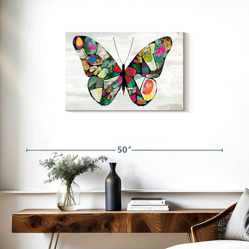Couleurs de papillon Brampt, H 20 po x l 30 po