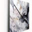 Horloge murale en marbre blanc et gris captivant II-348249246